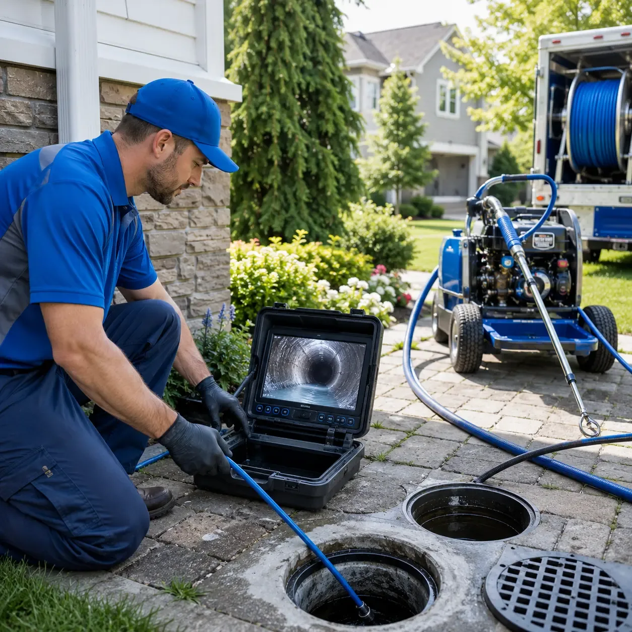 Outdoor drain cleaning professionals serving Asher, KY